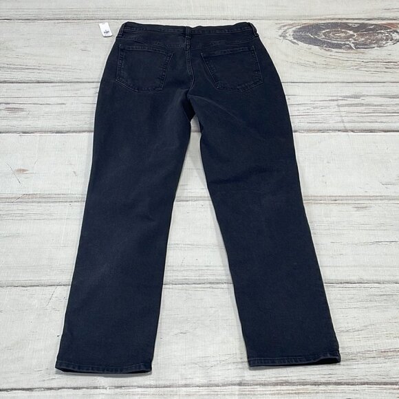 Banana Republic NWT Jeans High Rise Straight Faded Black Denim Size 30 - Picture 7 of 12